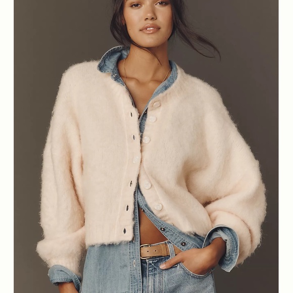 Anthropologie Sweaters - PILCRO by ANTHROPOLOGIE Brushed Cardigan Sweater, Peach, NWT, Size XXS